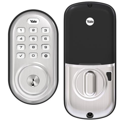 Yale Assure Lock Tactile Keypad with Key Option - Satin Nickel
