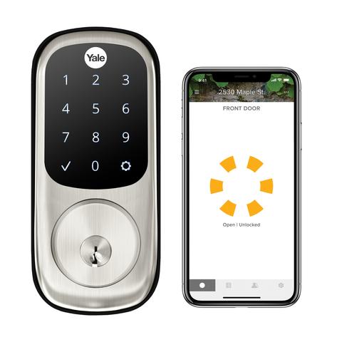 Yale Assure Lock Touchscreen, Wi-Fi and Bluetooth Smart Lock - Satin Nickel