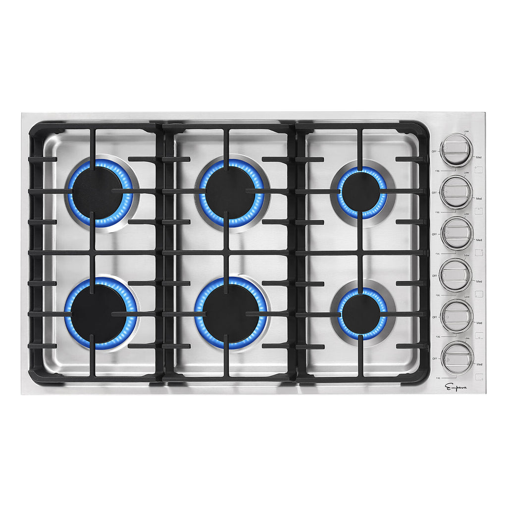 Empava 12-in 2 Burners Stainless Steel Gas Cooktop