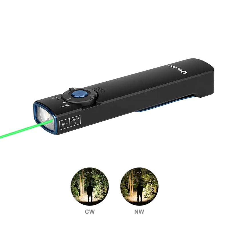 Olight Arkfeld Flat Flashlight & White Light