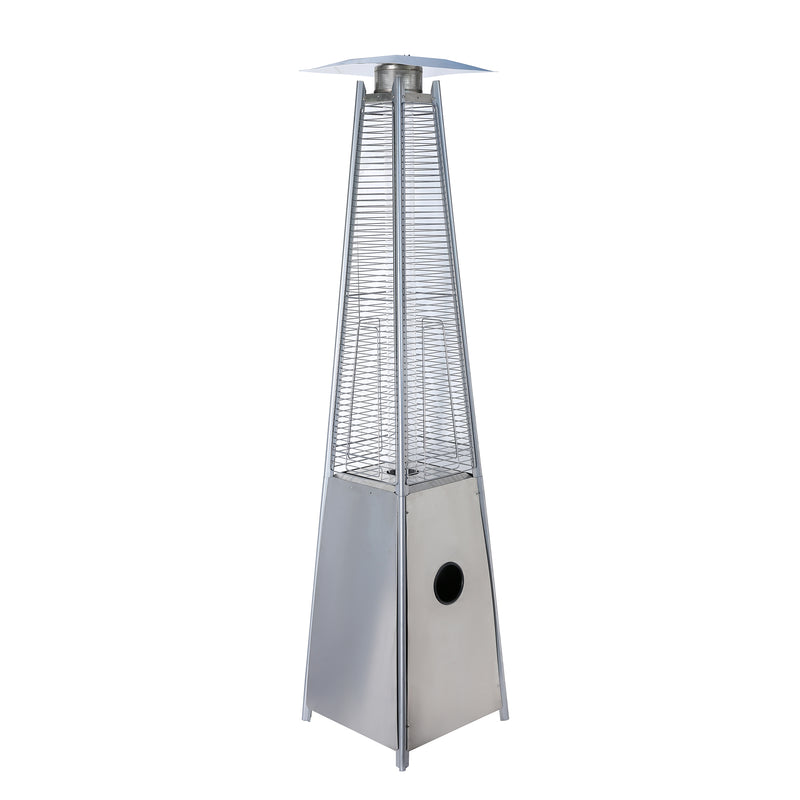 Pizzello PH08-SSB Outdoor Pyramid Flame Heater