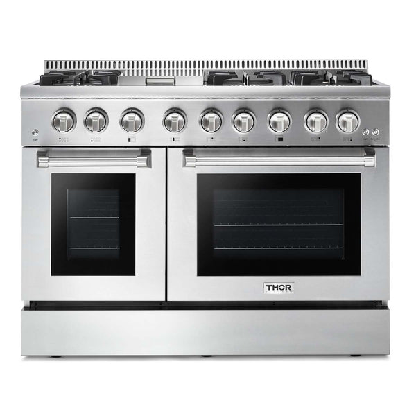 Thor Kitchen 48 Inch Professional Dual Fuel Range in Stainless Steel