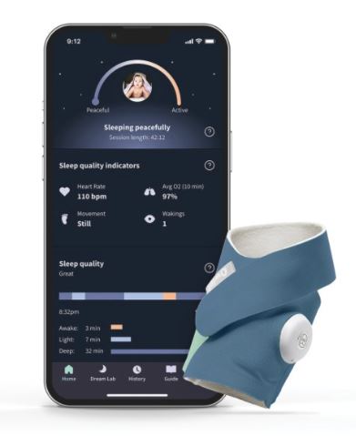 Monitor inteligente para bebés Owlet Dream Sock