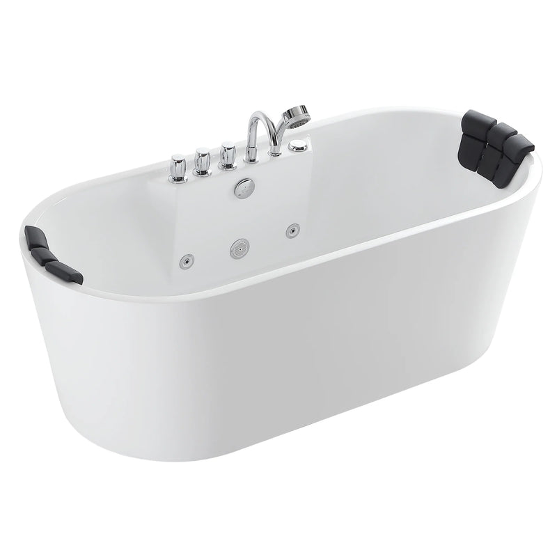 Empava 67 in. Whirlpool Acrylic Freestanding Bathtub - EMPV-67AIS01