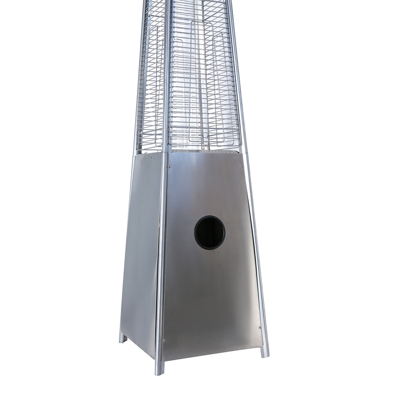 Pizzello PH08-SSB Outdoor Pyramid Flame Heater