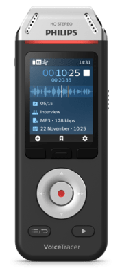 Philips VoiceTracer Audio Recorder for interviews and Notes DVT2110