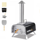 Pizzello Portable Wood Pellet Steel Pizza Oven X50001BKWOOD