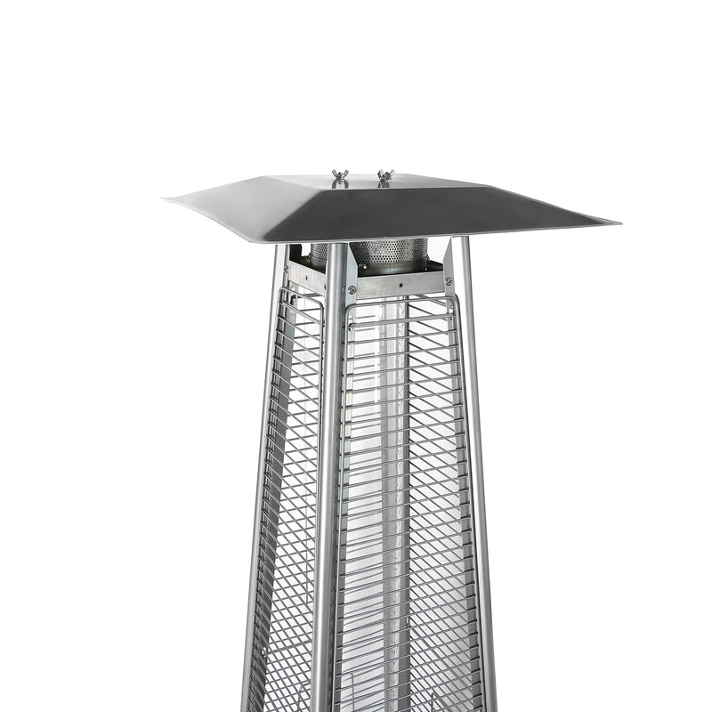 Pizzello PH08-SSB Outdoor Pyramid Flame Heater