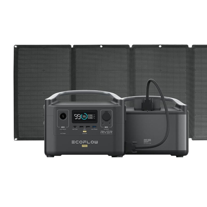Special Bundle: EcoFlow RIVER Pro + RIVER Pro Extra Battery + 160W Solar Panel