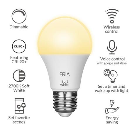 AduroSmart Eria Soft White A19 Smart Bulb