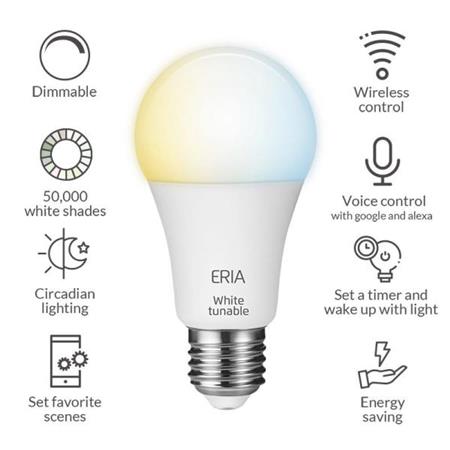 Adurosmart Eria Tunable White A19 Smart Bulb