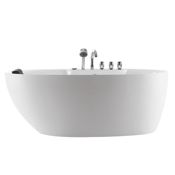 Empava 59 in. Whirlpool Freestanding Acrylic Bathtub - EMPV-59AIS12