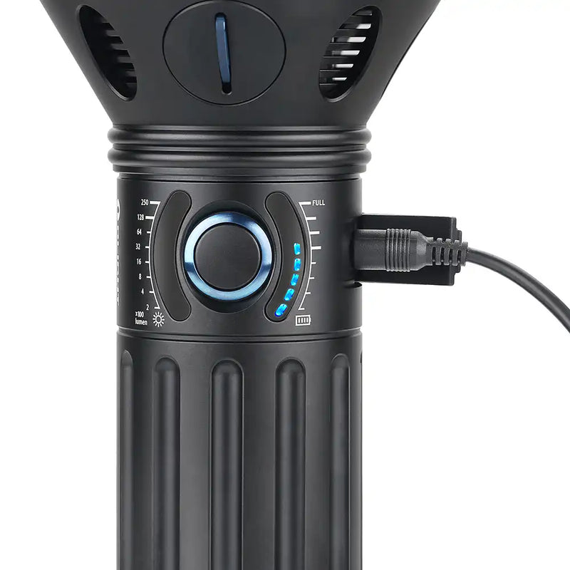 is there a more powerful flashlight than olight x9r marauder emergency services and anyone who needs maximum visibility at night X9R Marauder Brightest Flashlight |