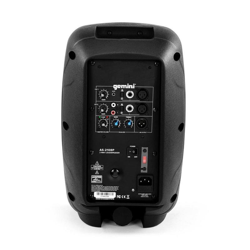Gemini AS-2108P 500W Active 8" Loudspeaker