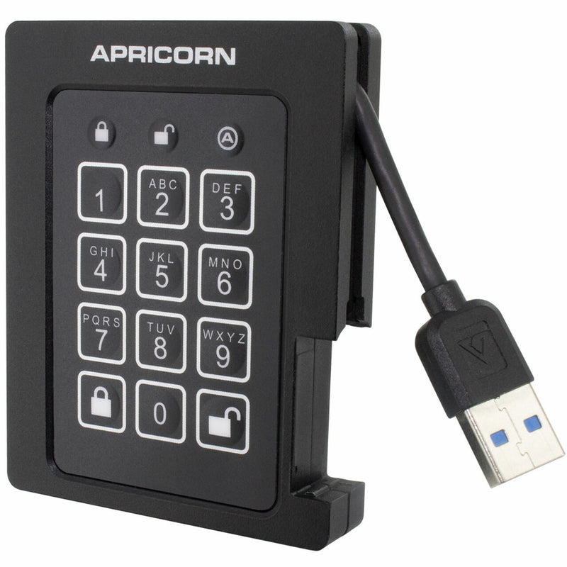 Apricorn Aegis Padlock Mass Storage Encrypted Solid State Drive -  - Free Shipping on Wellbots
