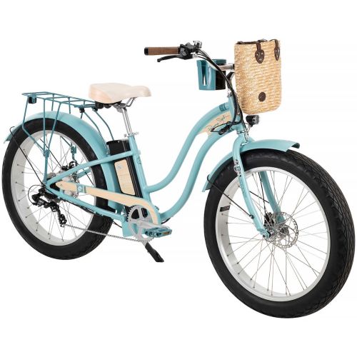 Huffy Panama Jack Women's 26-inch Fat Tire Electric Bike, 48V