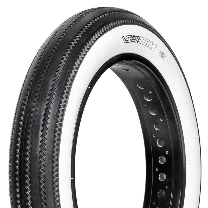 Vee Tire Co. Zigzag 26x4.0 Fat Bike Tire - White Sidewall (154-356 Vee Tire Co. Zigzag 26x4.0 Fat Bike Tire - White Sidewall (154-356