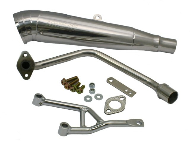 SSP-G Ruckus Stainless Steel Exhaust - 16mm Header (190-55)