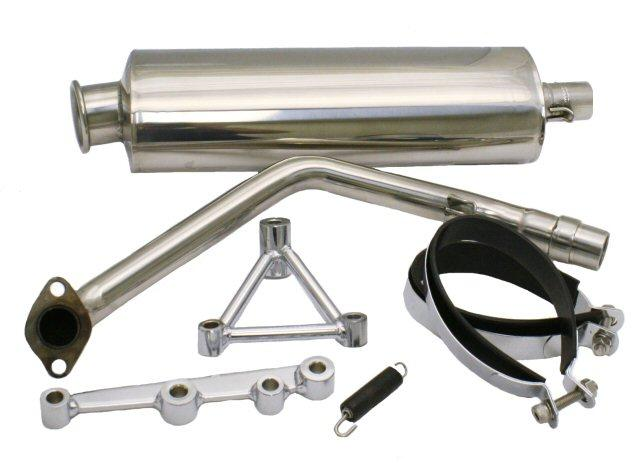 YMS V8 GY6 Performance Exhaust - Oval (169-473)