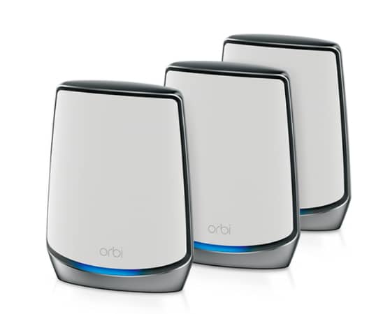 Sistema WiFi 6 en malla tribanda Orbi, 6 Gbps, enrutador + 2 satélites (AX6000) 