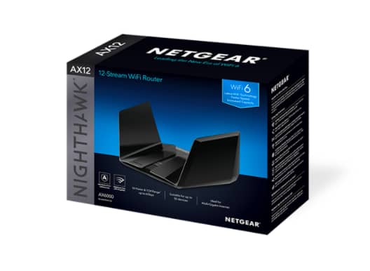 Nighthawk 12-Stream Dual-Band WiFi 6 Router (up to 6Gbps) with NETGEAR Armor, MU-MIMO, USB 3.0 ports