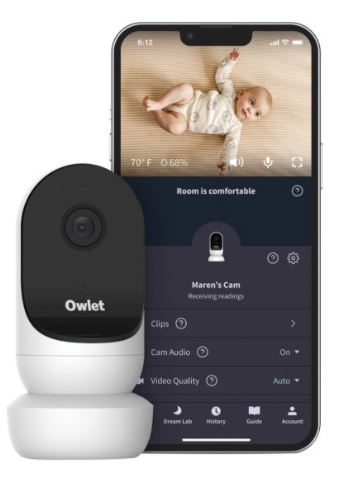 Owlet Cam 2 Wi-Fi® Smart Baby Monitor with 1080p Full HD Video