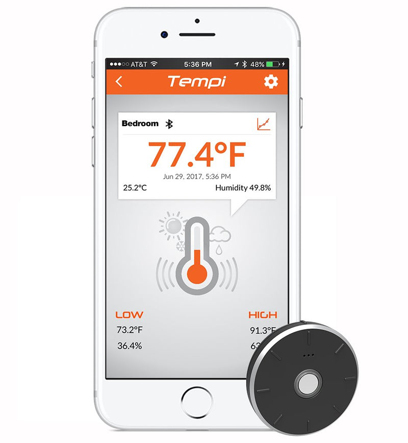 Tempi Smart Temperature & Humidity Monitor Health & Home Tahmo
