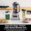 Ninja SS151 TWISTi, HIGH-SPEED Blender DUO, Built-in Twist Tamper, Hybrid-Edge Blades Assembly, 5 Present Auto-iQ Programs, Gray