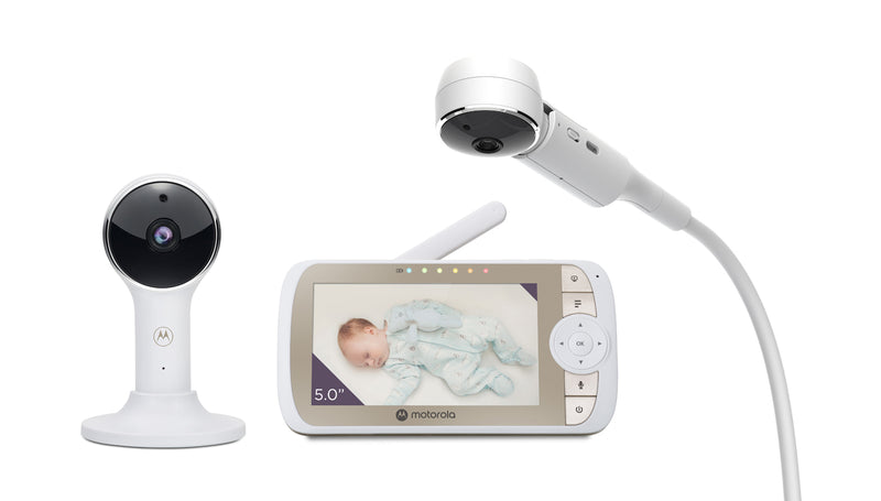 Motorola VM65X Connect 4.3" Connected Manual Pan/Tilt 1080p Video Baby Monitor with Crib Mount