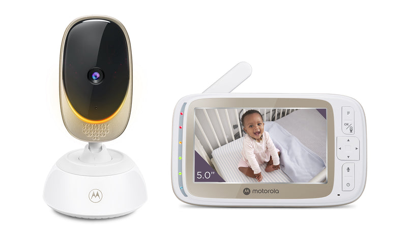 Monitor para bebés con video de 720p y motorizado con conexión de 5" Motorola VM85 Connect