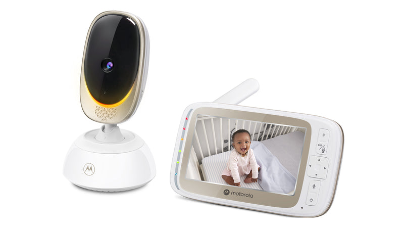 Monitor para bebés con video de 720p y motorizado con conexión de 5" Motorola VM85 Connect