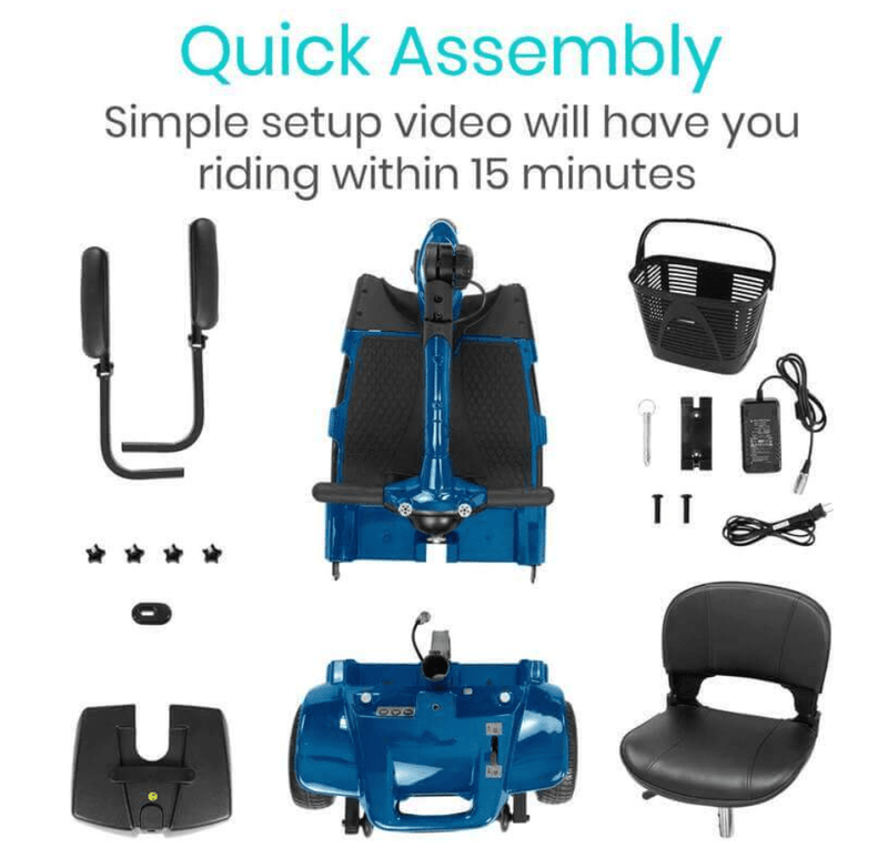Vive Health 3 Wheel Mobility Scooter