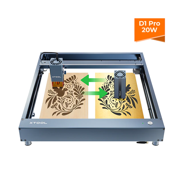 xTool D1 Pro 2-in-1 Kit: 455nm Blue Laser & 1064nm Infrared Laser