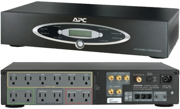 APC 12-Outlet H-Type Rack-Mountable Power Conditioner with Coaxial Protection